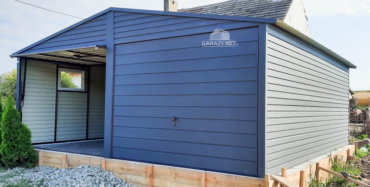 garazenet.pl Garaż Blaszany  ID158 6x6 (4).JPG