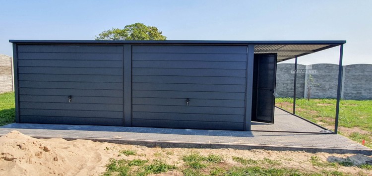 garazenet.pl Garaż Blaszany BTX 7016 ID94 6m x 5m (4).JPG