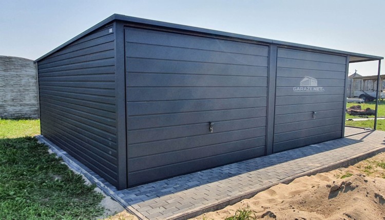 garazenet.pl Garaż Blaszany BTX 7016 ID94 6m x 5m (6).JPG