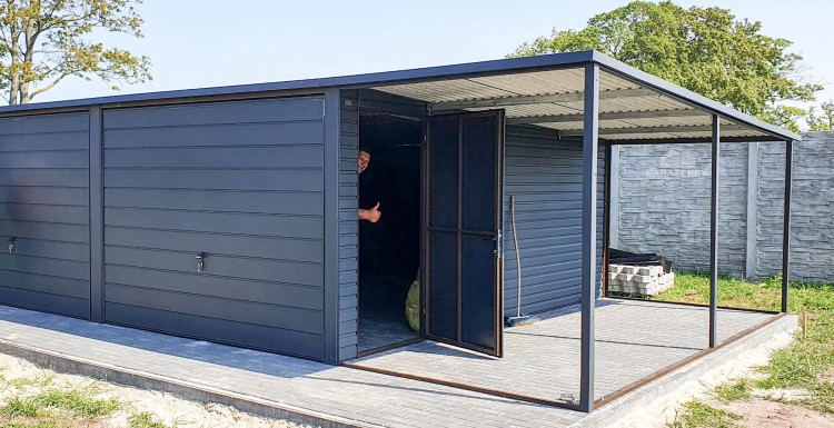 garazenet.pl Garaż Blaszany BTX 7016 ID94 6m x 5m (9).JPG