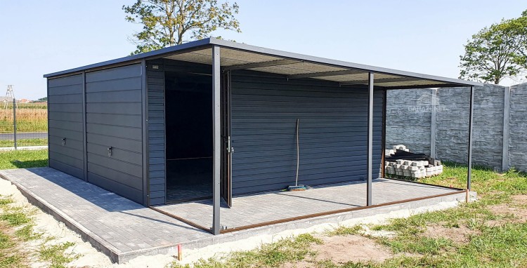 garazenet.pl Garaż Blaszany BTX 7016 ID94 6m x 5m (13).JPG