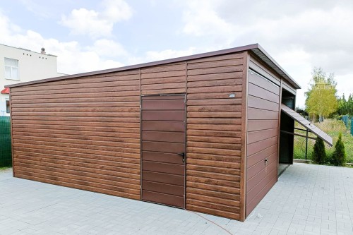 garazenet.pl Garaż Blaszany ID115 6m x 5,8m (2).JPG