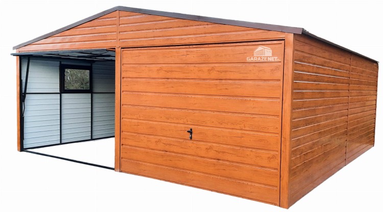 garazenet.pl Garaż Blaszany ID111 6m x 5,5m (1).jpg