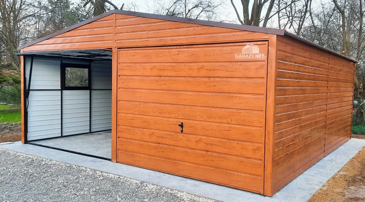garazenet.pl Garaż Blaszany ID111 6m x 5,5m (2).JPG