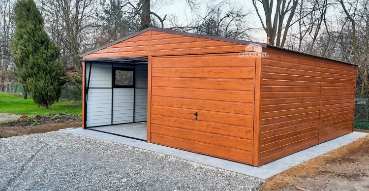 garazenet.pl Garaż Blaszany ID111 6m x 5,5m (3).JPG
