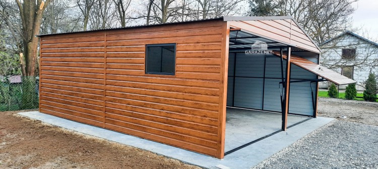 garazenet.pl Garaż Blaszany ID111 6m x 5,5m (5).JPG