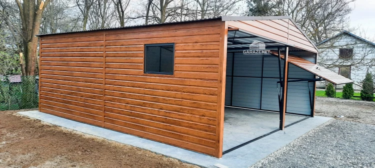 garazenet.pl Garaż Blaszany ID111 6m x 5,5m (12).JPG