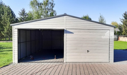 garazenet.pl Garaż Blaszany ID166 6,5m x 6m (2).JPG