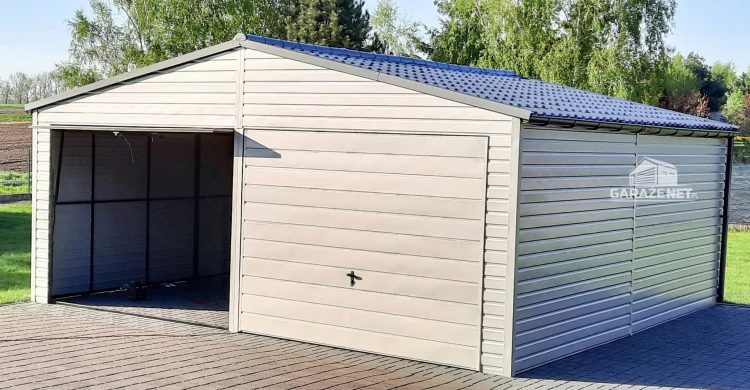 garazenet.pl Garaż Blaszany ID166 6,5m x 6m (3).JPG