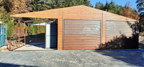 garazenet.pl Garaż Blaszany ID136 6,5m x 6m + 3m (2).JPG