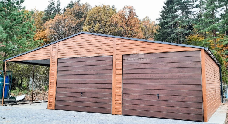 garazenet.pl Garaż Blaszany ID136 6,5m x 6m + 3m (7).JPG