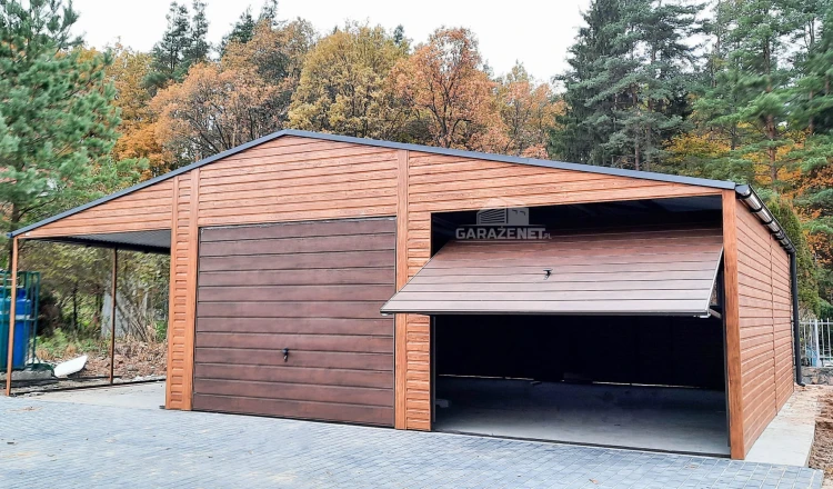 garazenet.pl Garaż Blaszany ID136 6,5m x 6m + 3m (11).JPG