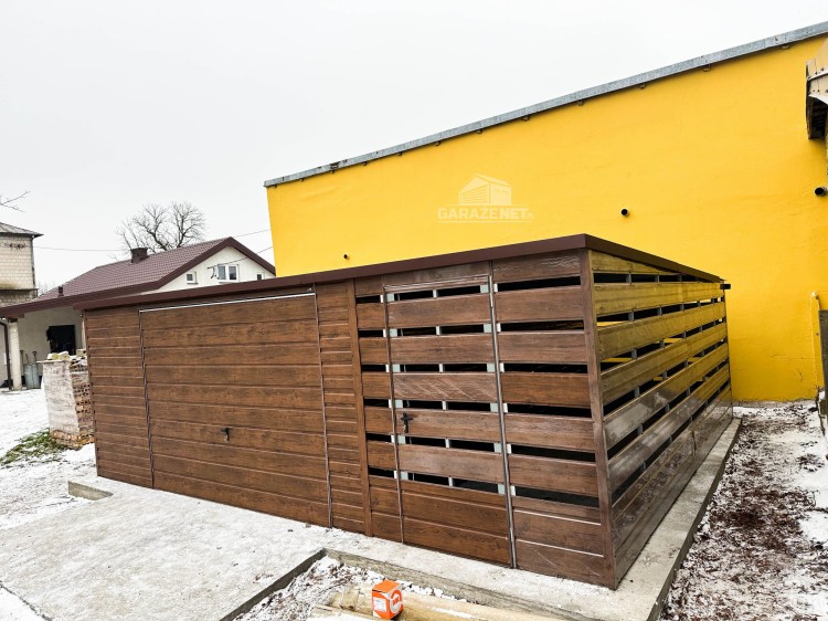 garazenet.pl Garaż Blaszany ID444 TS533 5x6 + wiata 2x6  (4).jpg
