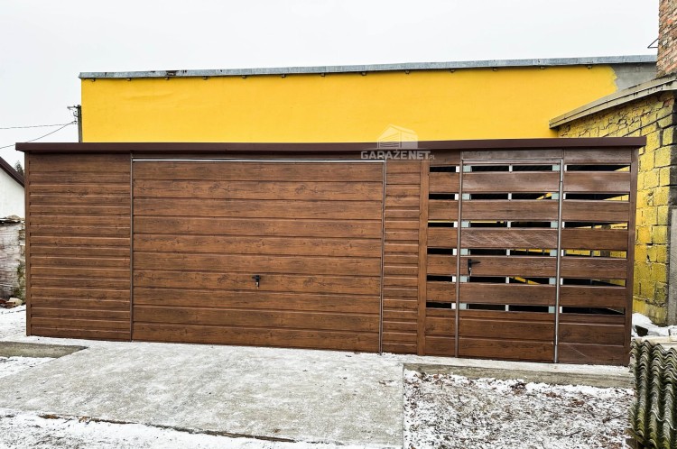 garazenet.pl Garaż Blaszany ID444 TS533 5x6 + wiata 2x6  (5).jpg