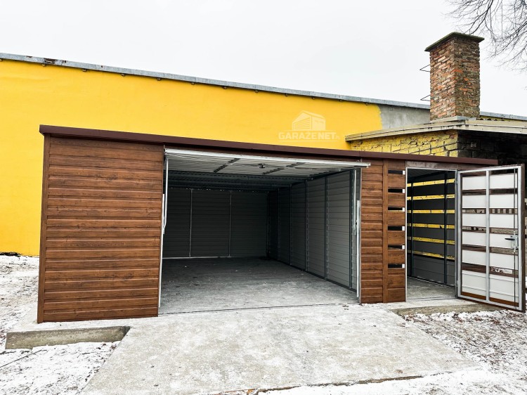 garazenet.pl Garaż Blaszany ID444 TS533 5x6 + wiata 2x6  (6).jpg