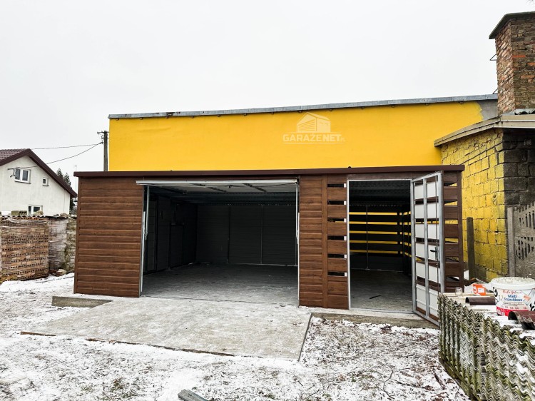 garazenet.pl Garaż Blaszany ID444 TS533 5x6 + wiata 2x6  (7).jpg