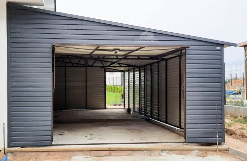 garazenet.pl Garaż Blaszany ID165 5m x 8m (2).JPG