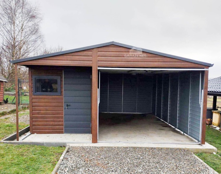 garazenet.pl Garaż Blaszany ID108 5m x 6m (2).JPG