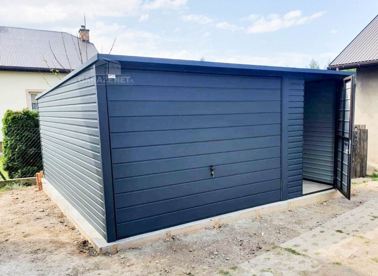 garazenet.pl Garaż Blaszany ID104  4,5m x 6m (4).JPG
