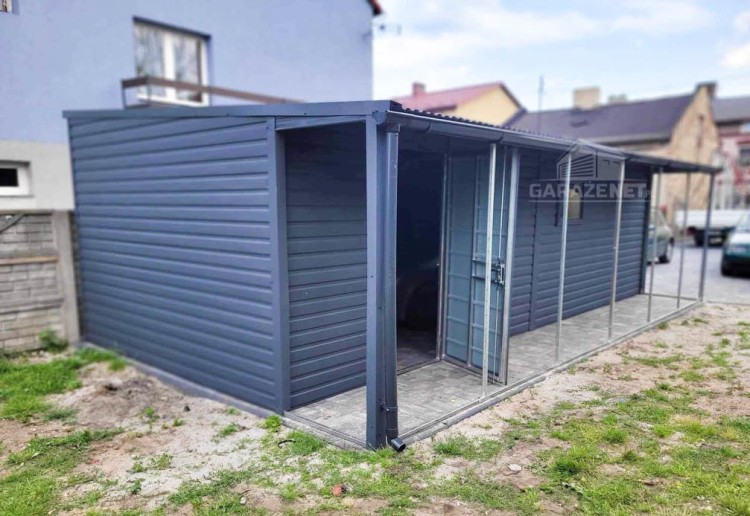 garazenet.pl Garaż Blaszany ID273 3,5x7 (2).jpg