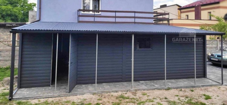 garazenet.pl Garaż Blaszany ID273 3,5x7 (4).jpg