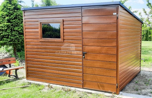 garazenet.pl Garaż Blaszany SCHOWEK 3m x 5m ID154 (1).JPG