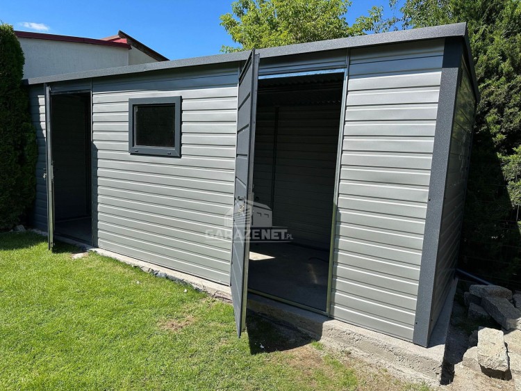 garazenet.pl Garaż Blaszany SCHOWEK 3,5m x 3m  ID282 3,5x3 (3).jpg