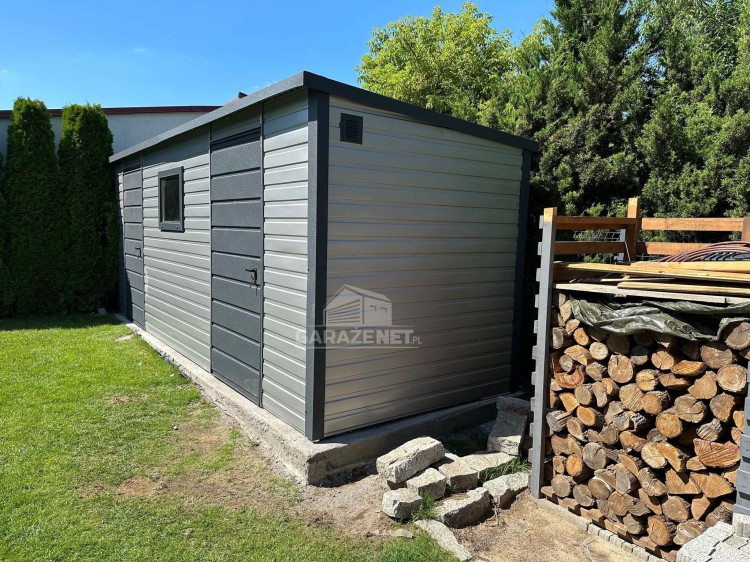 garazenet.pl Garaż Blaszany SCHOWEK 3,5m x 3m  ID282 3,5x3 (4).jpg