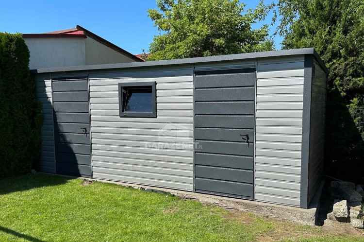 garazenet.pl Garaż Blaszany SCHOWEK 3,5m x 3m  ID282 3,5x3 (5).jpg