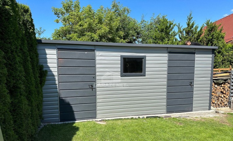 garazenet.pl Garaż Blaszany SCHOWEK 3,5m x 3m  ID282 3,5x3 (6).jpg