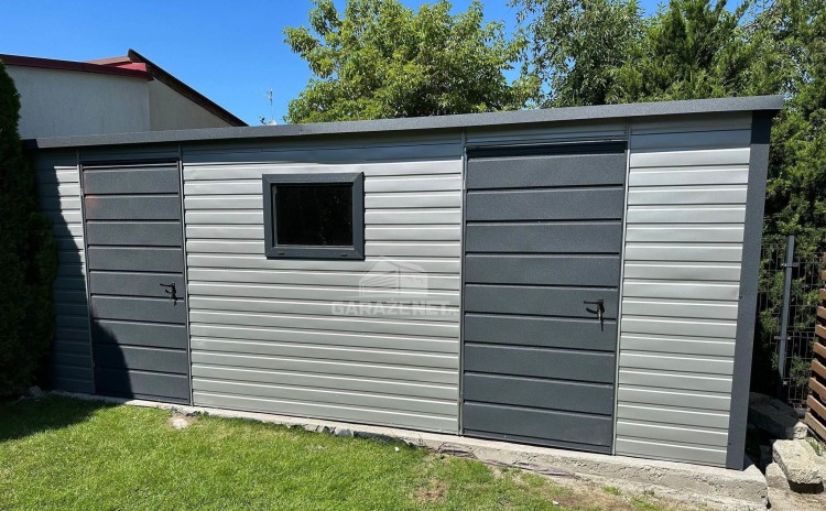 garazenet.pl Garaż Blaszany SCHOWEK 3,5m x 3m  ID282 3,5x3 (7).jpg