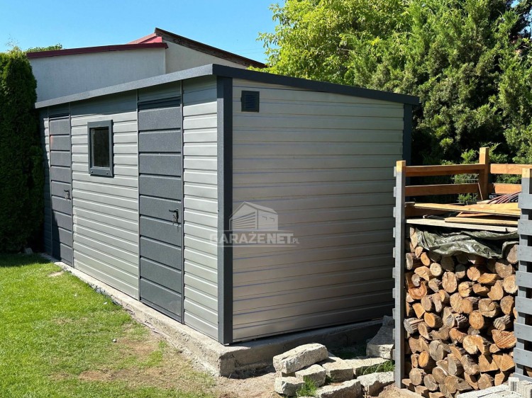garazenet.pl Garaż Blaszany SCHOWEK 3,5m x 3m  ID282 3,5x3 (10).jpg