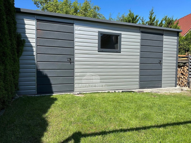 garazenet.pl Garaż Blaszany SCHOWEK 3,5m x 3m  ID282 3,5x3 (11).jpg
