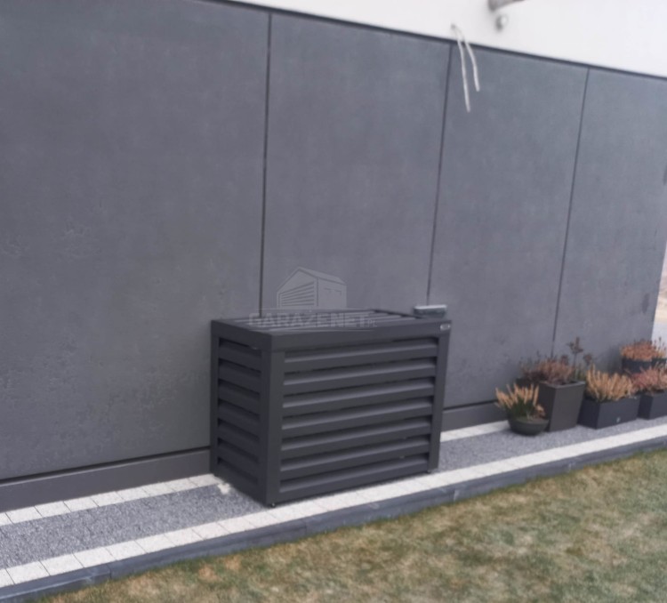 Osłona klimatyzatora - pompy ciepła 90x40x80 cm antracyt  ID459 TS552 TKD458 (4).jpg