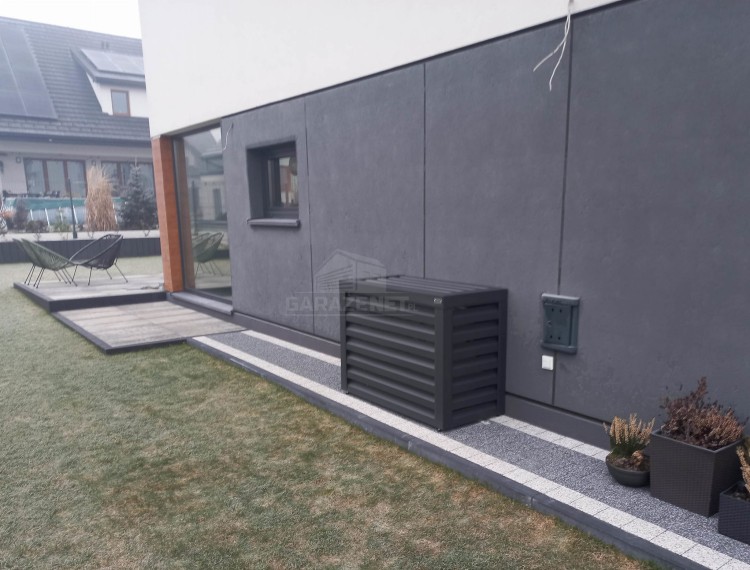 Osłona klimatyzatora - pompy ciepła 90x40x80 cm antracyt  ID459 TS552 TKD458 (2).jpg