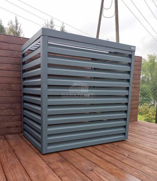 Osłona klimatyzatora - pompy ciepła 90x50x130 cm antracyt ID462 TS555 TKD169 (5).jpg