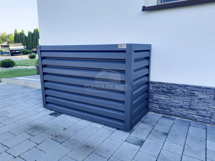 Osłona klimatyzatora - pompy ciepła 100x40x90 cm antracyt ID466 TS559 TKD172 (4).jpg