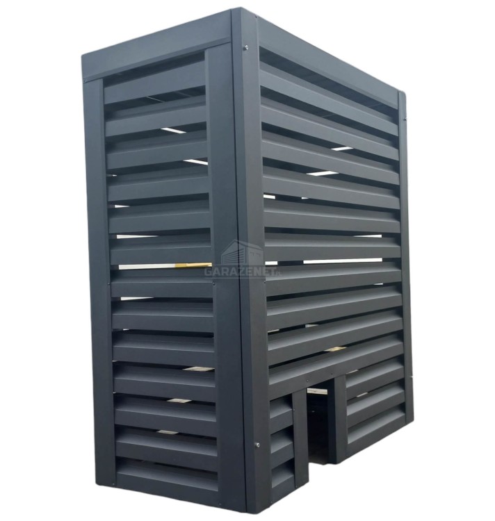 garazenet.pl Osłona pompy ciepła 110x50x150 cm antracyt  ID489 TS581 TKD195 (1).jpg