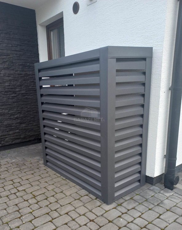 garazenet.pl Osłona pompy ciepła 110x50x150 cm antracyt  ID489 TS581 TKD195 (4).jpg