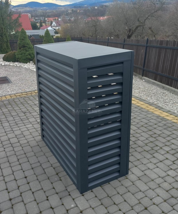 garazenet.pl Osłona pompy ciepła 110x50x150 cm antracyt  ID489 TS581 TKD195 (7).jpg