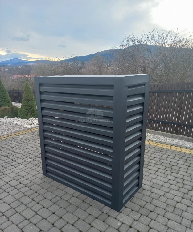 garazenet.pl Osłona pompy ciepła 110x50x150 cm antracyt  ID489 TS581 TKD195 (8).jpg