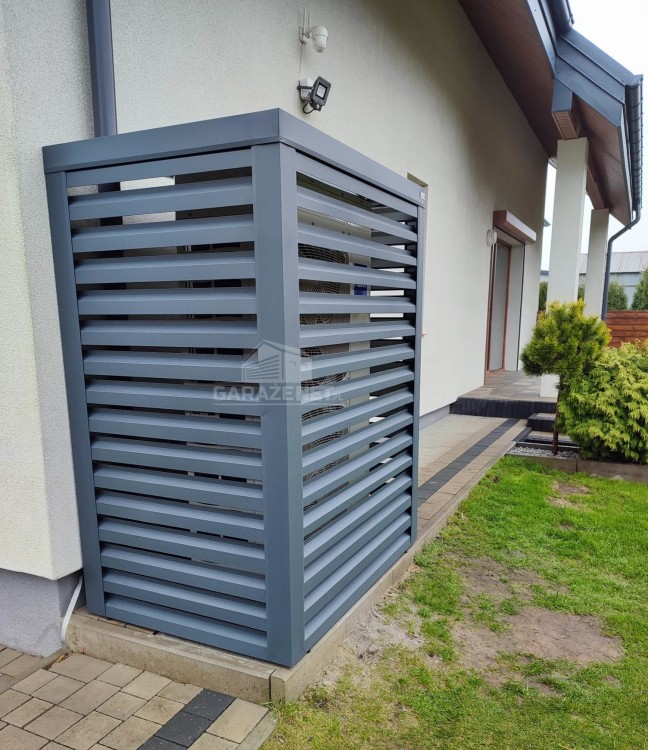 garazenet.pl Osłona pompy ciepła 90x70x190 cm  antracyt ID487 TS579 TKD193 (3).jpg