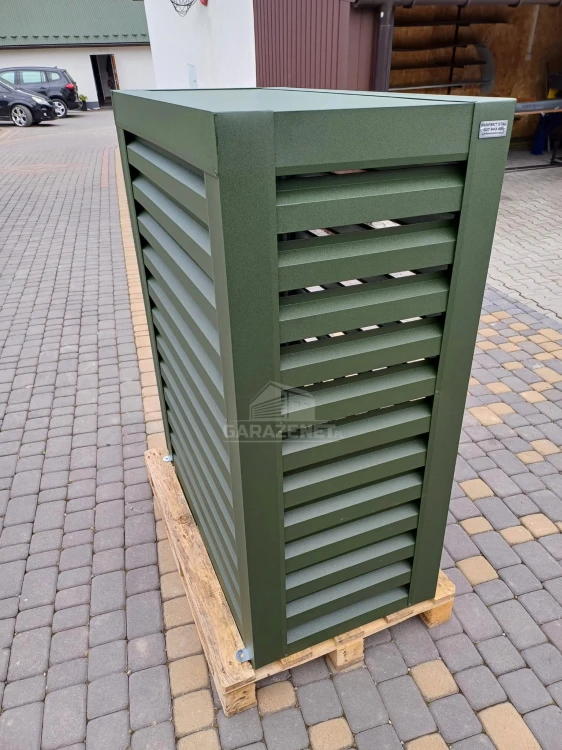 garazenet.pl Osłona pompy ciepła 90x40x150 cm  zielona ID482 TS575 TKD189 (2).jpg