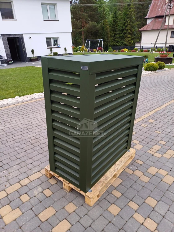 garazenet.pl Osłona pompy ciepła 90x40x150 cm  zielona ID482 TS575 TKD189 (4).jpg