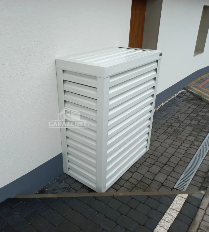 garazenet.pl Osłona pompy ciepła 90x40x140 cm biały ID481 TS574 TKD188 (5).jpg