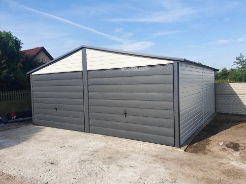 garazenet.pl Garaż Blaszany  ID449 TS541  6x6 - 2x Brama (2).jpg