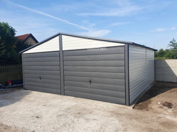 garazenet.pl Garaż Blaszany  ID449 TS541  6x6 - 2x Brama (2).jpg