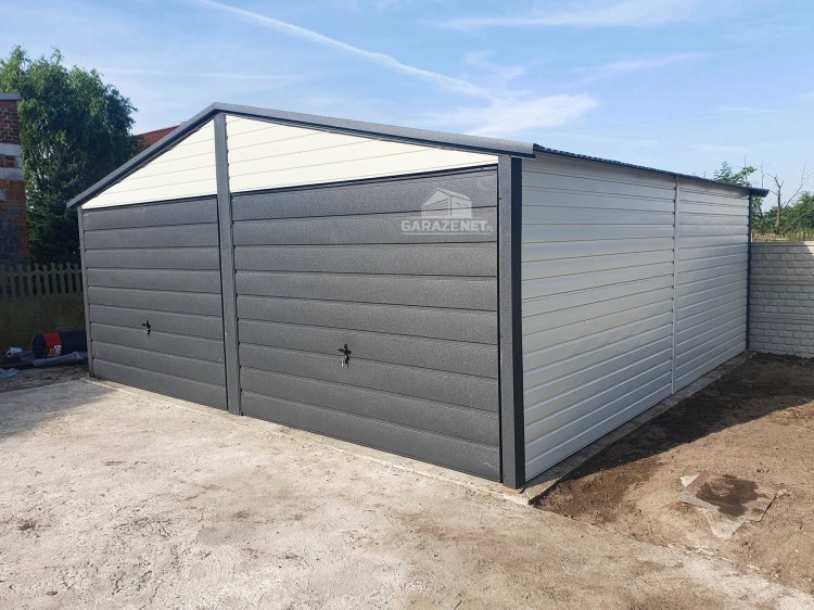 garazenet.pl Garaż Blaszany  ID449 TS541  6x6 - 2x Brama (3).jpg