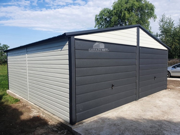 garazenet.pl Garaż Blaszany  ID449 TS541  6x6 - 2x Brama (5).jpg